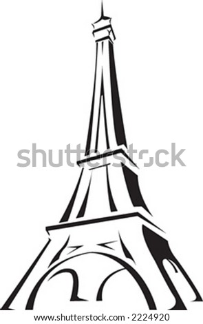 Eiffel Tower Colouring Picture on Stock Vector Eiffel Tower 2224920 Jpg