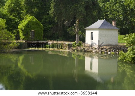 reflection of a little house