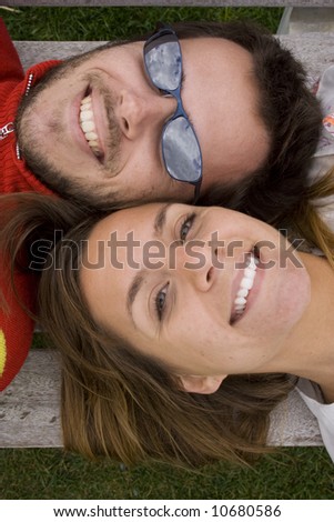 a couple with a big smile from a big love