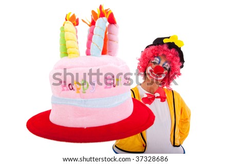 birthday funny. stock photo : funny clown