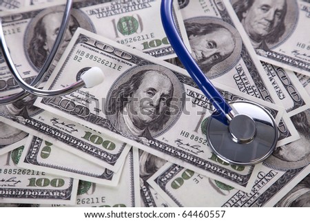 High cost for a good healthcare service (selective focus)