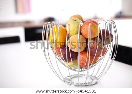 Fresh fruit at the kitchen (selective focus)