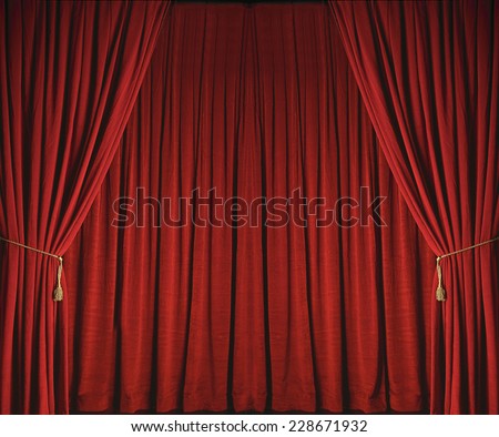 Red Stage Curtains from Theatre