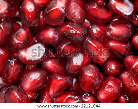 Grains of a pomegranate background.