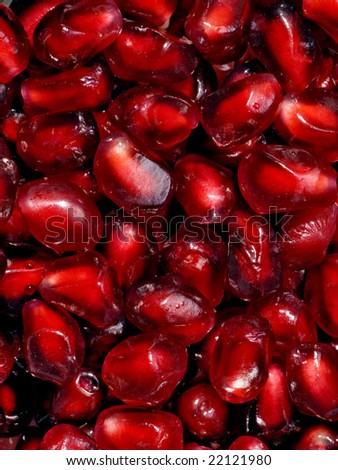 Grains of a pomegranate background.