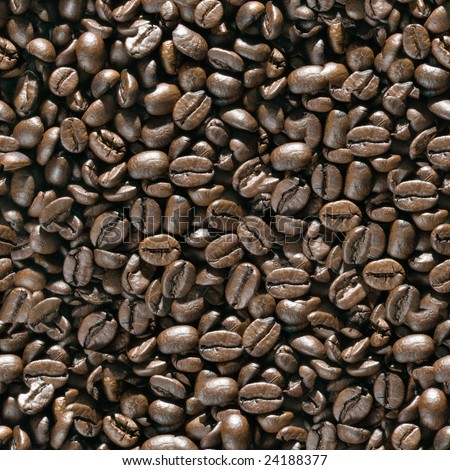 Coffee beans seamless background. (See more seamless backgrounds in my portfolio).