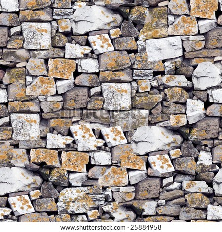 Seamless stony wall background. (See more seamless backgrounds in my portfolio).