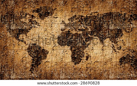 Ancient World  on Cracked Ancient World Map  Stock Photo 28690828   Shutterstock