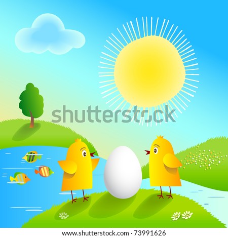 funny happy easter clip art. stock vector : Happy Easter