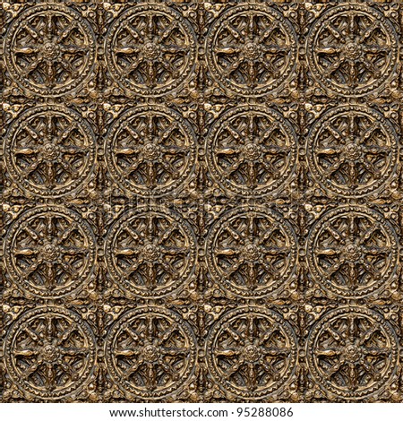 Bronze seamless pattern.