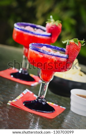 Strawberry Frozen Margaritas