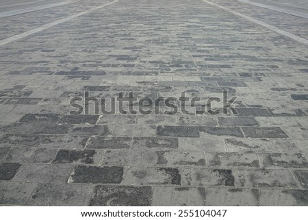 Ancient brick road in Temple of Heaven