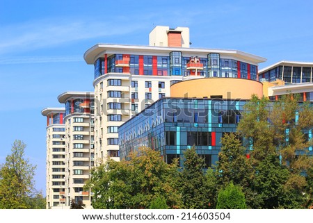 modern residential areas in Kiev, Ukraine