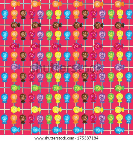 Candy Lollipop wallpaper seamless background colorful lolly pops