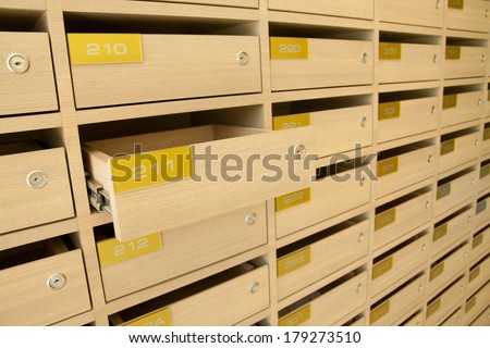 modern post locker