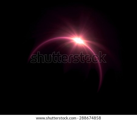 beautiful ring lens flare effect is simple to use add on background