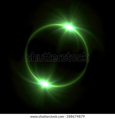 beautiful ring lens flare effect is simple to use add on background