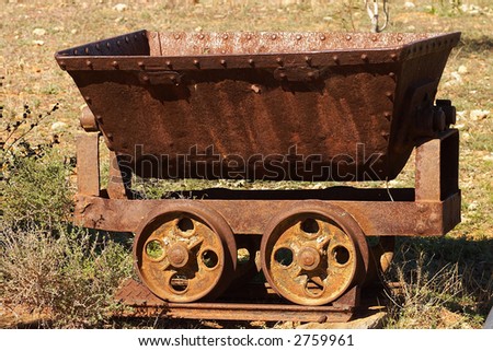 old mine cart