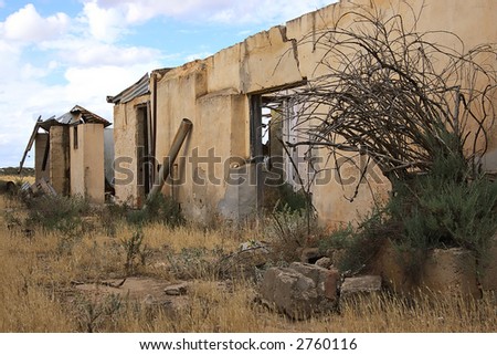 old ruins of a 1800\'s bakery and buildings