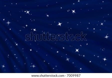 blue starry night