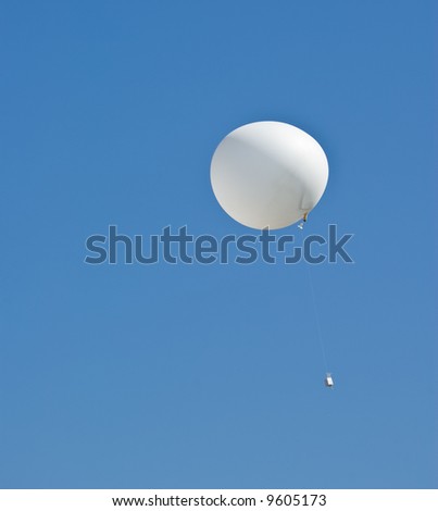 weather balloon flies into the air