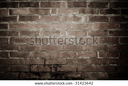 image of an old grungy brick wall background texture