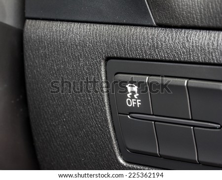 traction control on-off switch in car