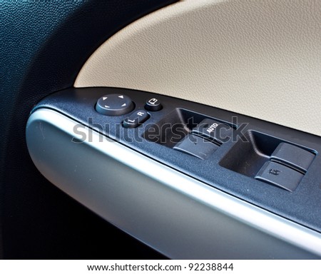 modern car door panel control