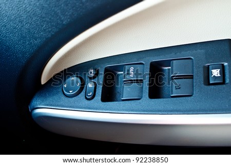 modern car door panel control