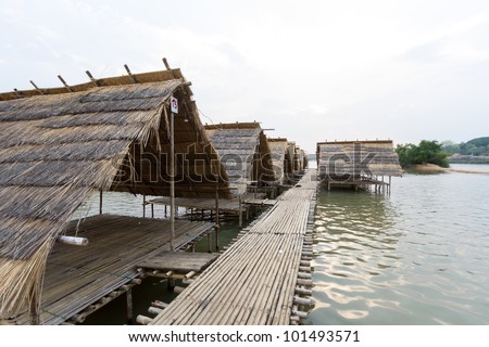 Hut Restaurants in the river