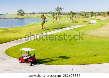 Golf Cart in Golf Club