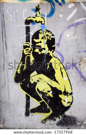 banksy graffiti flower. Famous Banksy Graffiti