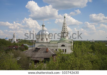 Russian church. Troitsk cathedral in Serpuhov