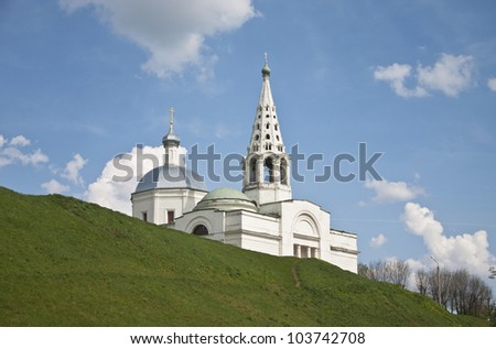 Russian church. Troitsk cathedral in Serpuhov