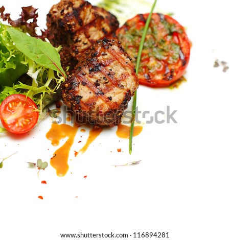 Gourmet food - steak meat, background