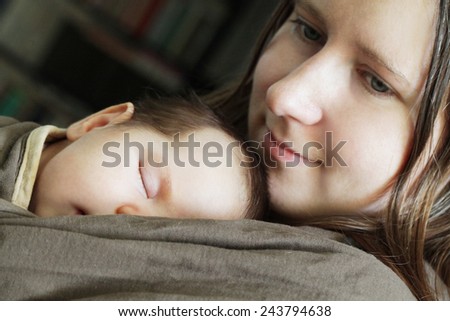 Real love mother and baby