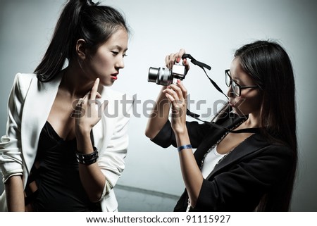 Young japan women fashion shooting.