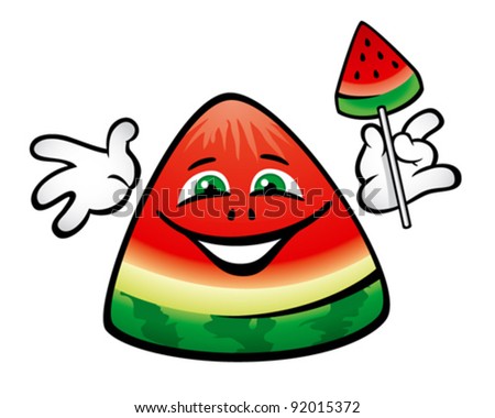 Cartoon Watermelon Wallpaper