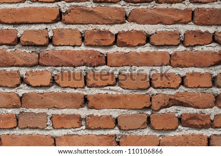 An old brick wall- color image