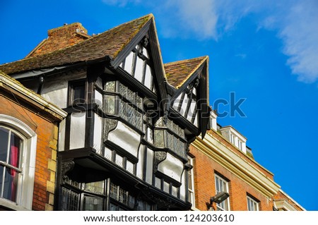 Half-timbered roof , England