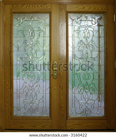 front entry doors isolated