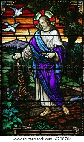 Sowing A Seed. of Jesus sowing the seed