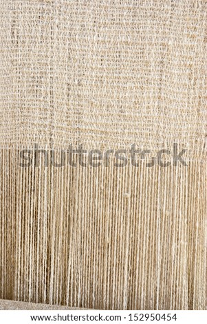 White old-fashioned rustic homespun cloth for background
