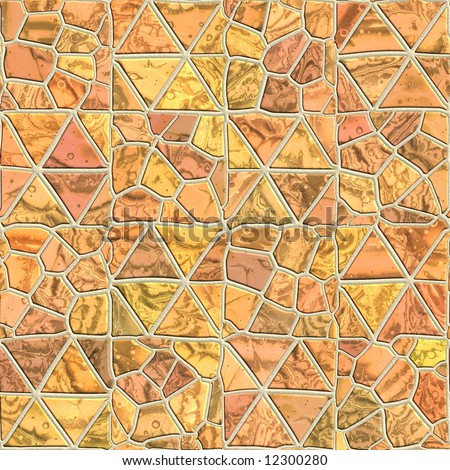 Seamless pattern of a stoned tile. Geometrical figures. Good for replicate.