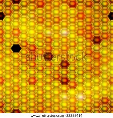 Seamless. Honeycomb pattern. Computer generated. Best for replicate.