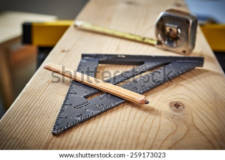 tools on a work bench