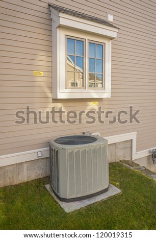 Heating and AC unit used in a residential home