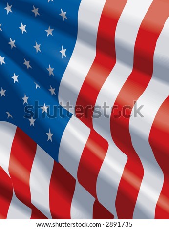 faded american flag background. faded american flag