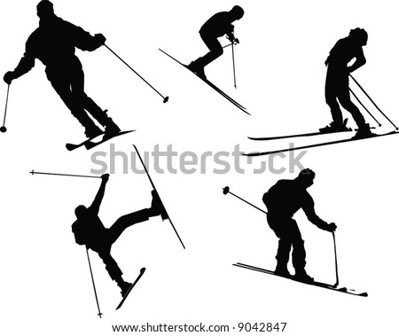 Pics Of People Skiing. of Various People Skiing