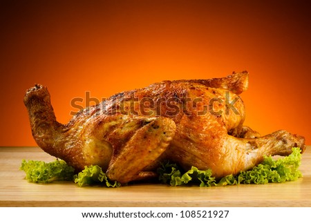 Roasted chicken and vegetables